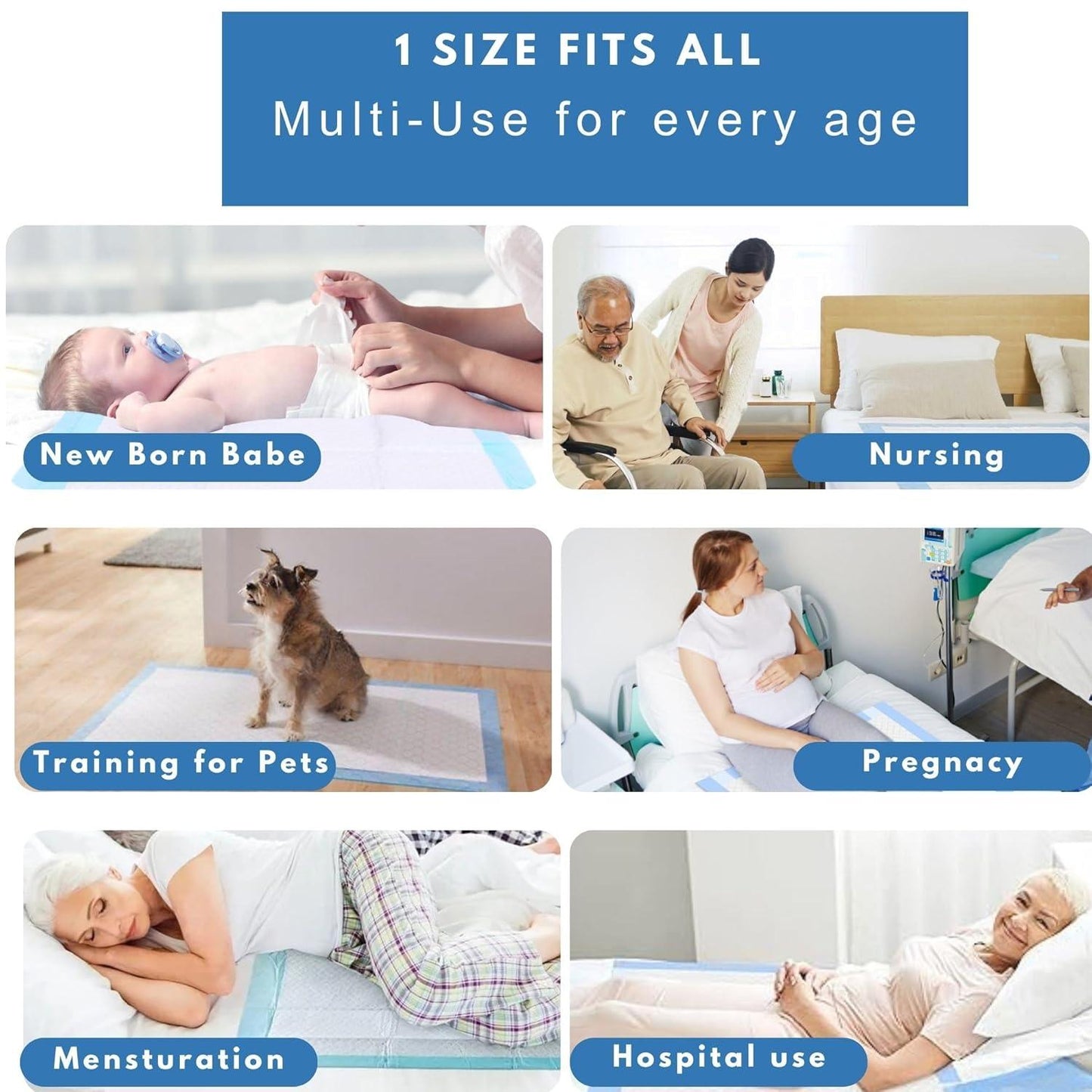 Multifunctional product used by various people in different scenarios with text indicating its versatility.