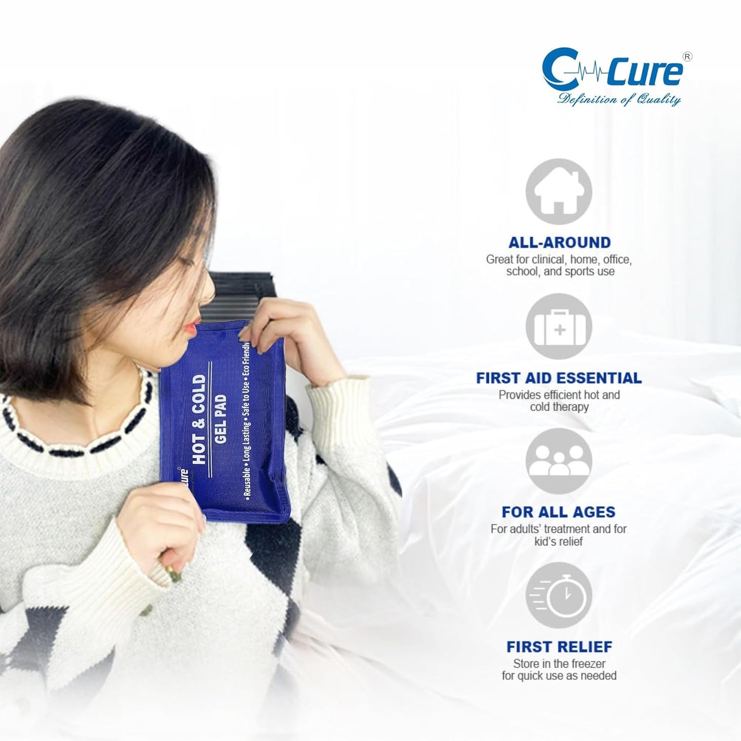 Multiple usage and pain relief on hot and cold gel pack