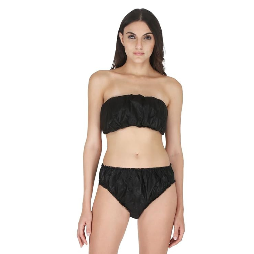 Girl wearing a leios non woven wrap bra