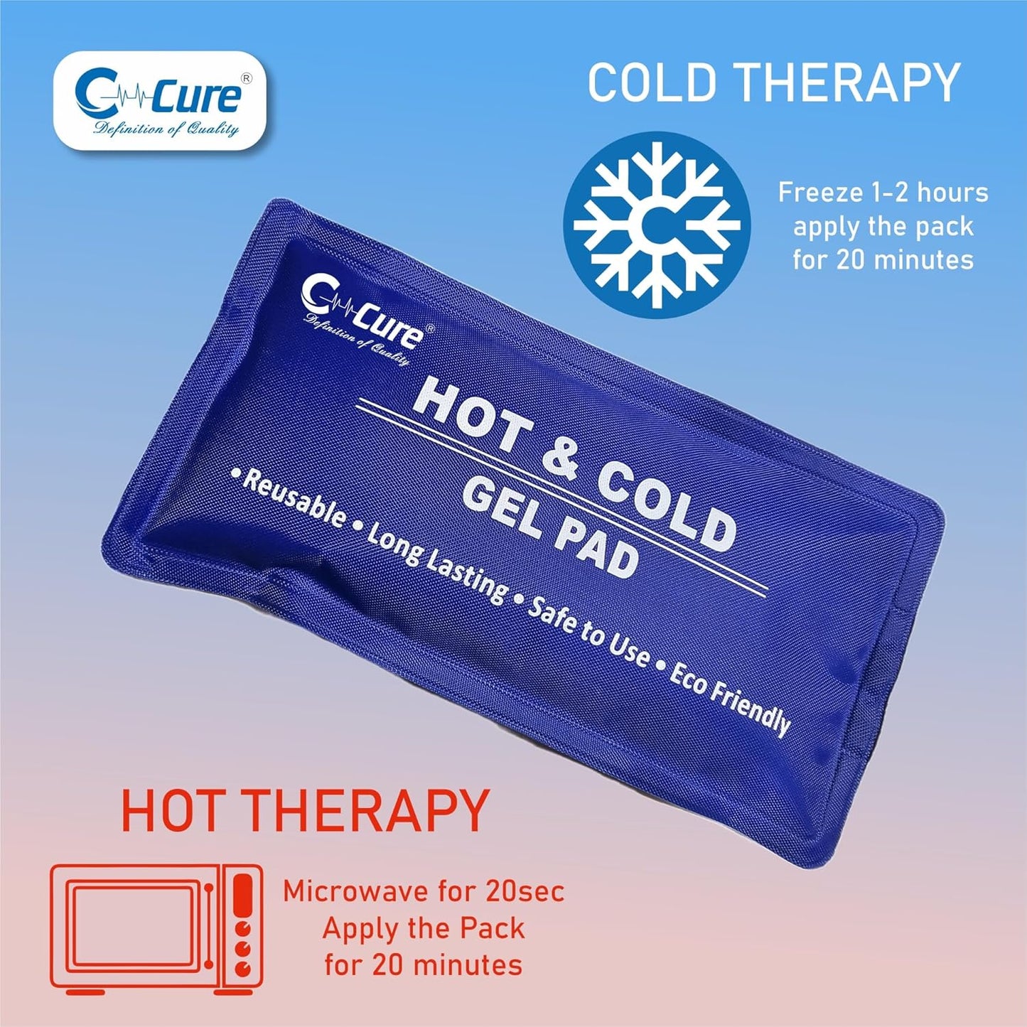 How to use Hot and cold gel pack showing on image