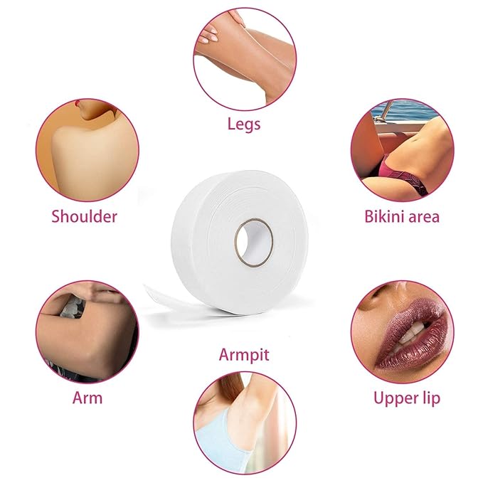 wax strip was use on multiple body parts