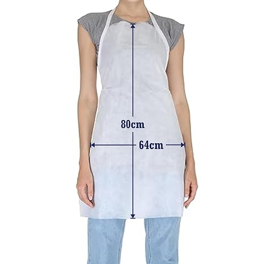 C-CURE™ Non-Woven Disposable Apron for Adults (Pack of 10)