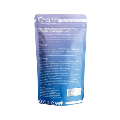 C-CURE™ Disposable 3 Layer mask with adjustable Nose clip