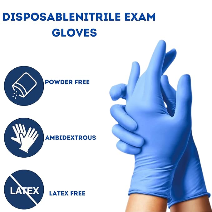 C-CURE™  Disposable Nitrile Powder Free Hand Gloves