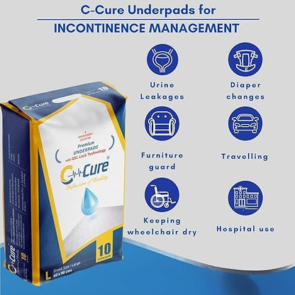 C-CURE™ Premium Disposable Under Sheet (Pack of 10Pcs)