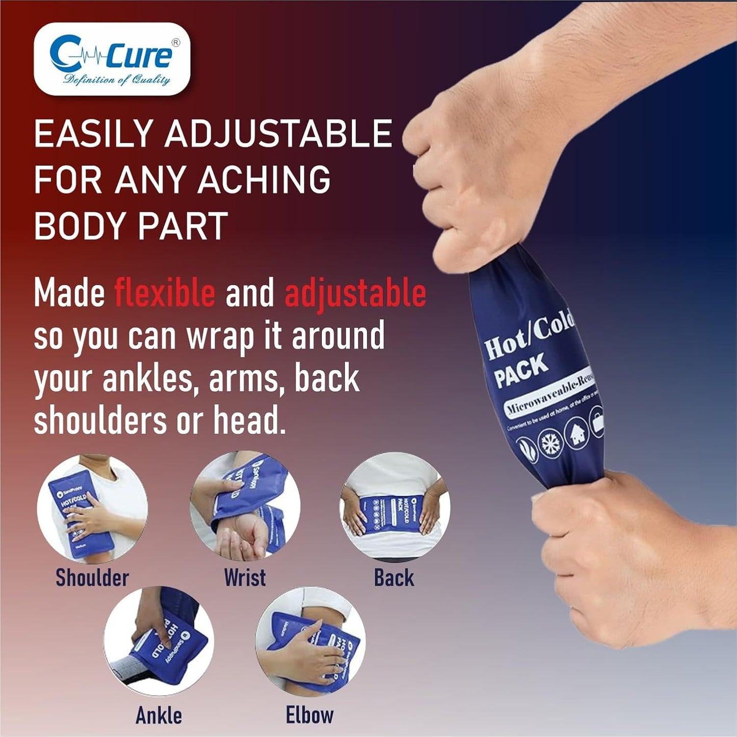 C-CURE™ Hot And Cold Gel Pack ( pack of 2 Pcs.)