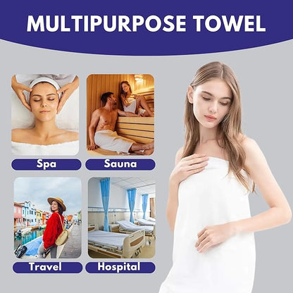 LEIOS™ Disposable Non-Woven Body Towel(Pack of 20)