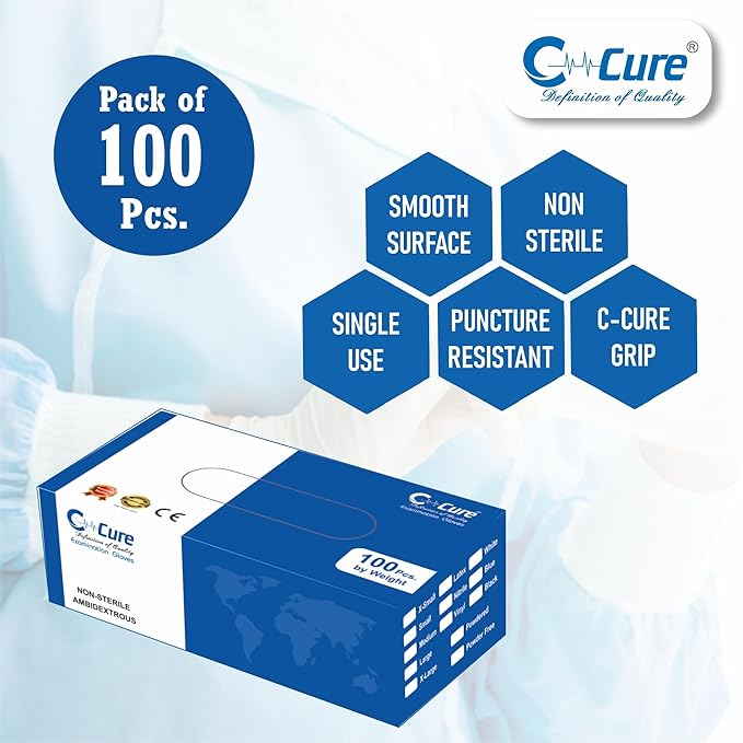 C-CURE™ Latex Examination Gloves