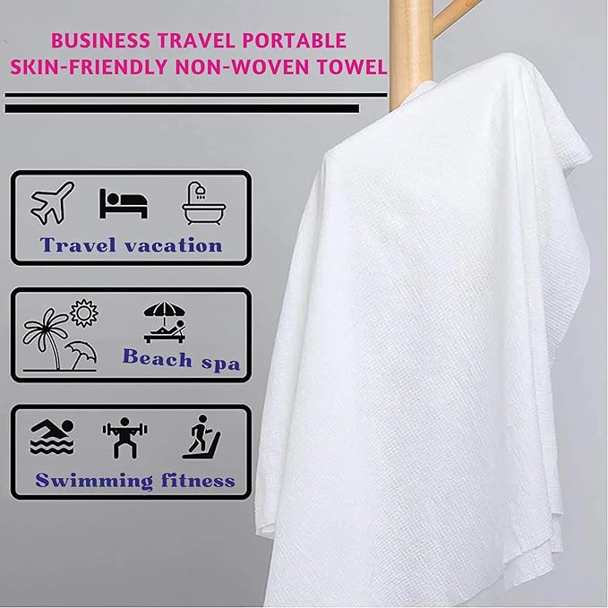 LEIOS™ Disposable Non-Woven Body Towel(Pack of 20)