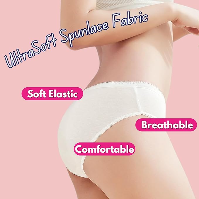 multiple features of spun lace panty like soft elastic, breathable, and also get a comfortable.