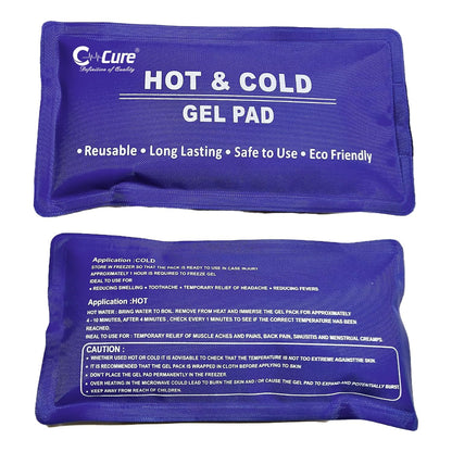 Front and back image of hot and cold gel pack 