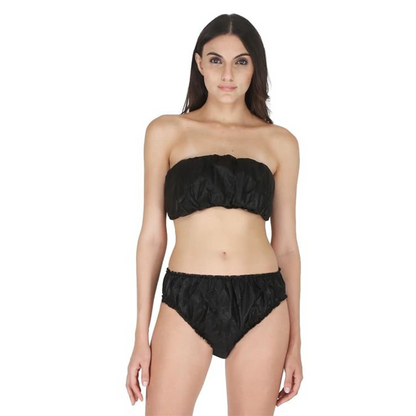 Girl wearing a leios non woven wrap bra 