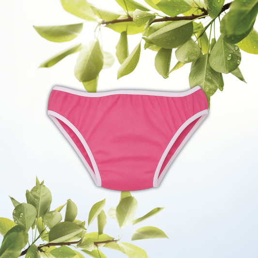 Pink disposable underwear for girls and women's 