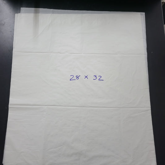 Compostable White Liner bag with dimensions 28 x 32. 