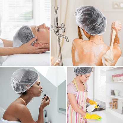multiple usage of plastic shower cap as per image 
